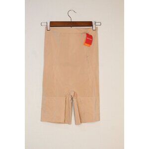 Spanx Sculpt Shape Soft High Waisted Mid-Thigh Short Soft Nude Lightweight NWT